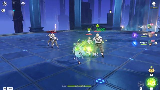 Genshin Impact Baizhu Character Test Run - Dendro Shield/Healer смотреть онлайн