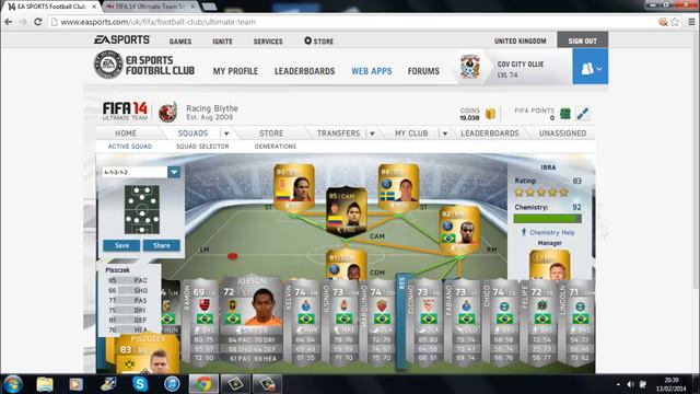 FIFA 14 2.1 MILLION COIN SQUAD BUILDER! TOTY ALVES AND IBRA! смотреть онлайн