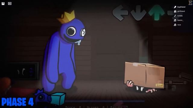 NEW Rainbow Friends Blue ALL PHASES - Friday Night Funkin' (Roblox Rainbow Friends) смотреть онлайн