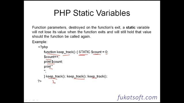 PHP (Hypertext Preprocessor) 05 by Mr. Muhammad Usman Javed (Static Variable) смотреть онлайн