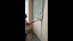 Работа штукатурной станции T311, нанесение гипсовой штукатурки КНАУФ-МП 75