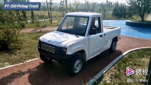 PT-350 Electric Pickup Truck With Two Seats смотреть онлайн