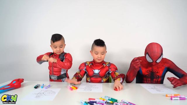 Superhero 5 Marker Challenge Fun With CKN смотреть онлайн
