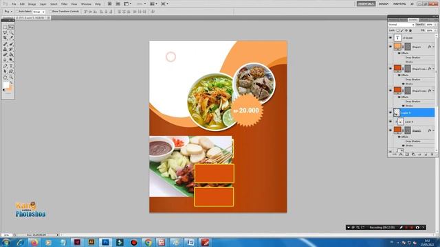 Cara Membuat Brosur Makanan di Photoshop I Photoshop Tutorial смотреть онлайн