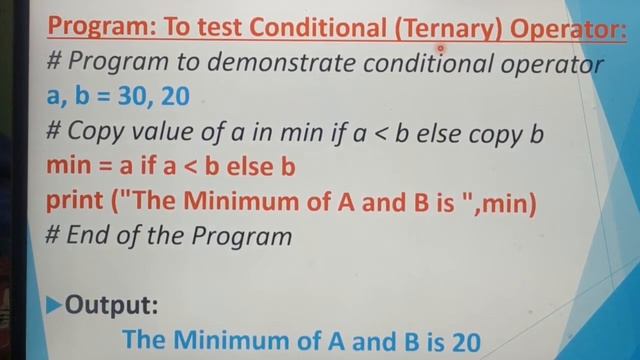 Conditional operator in Python, part 9, Chapter 5, Unit 2, in tamil, .A.Jaya Mabel Rani смотреть онлайн