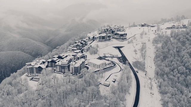 Rosa Khutor , аэросъемка . смотреть онлайн