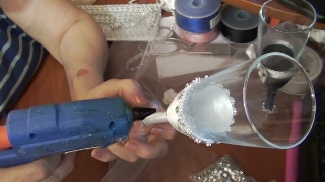 Toasting Glasses for wedding: DIY Tutorial .Wedding glasses. смотреть онлайн
