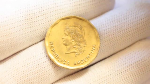 Монета 50 Сентаво 1985г Аргентина. Обзор с Ценой (50 centavos coin) смотреть онлайн
