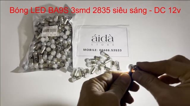 Bóng đèn LED BA9S 3smd 2835 - Aida HCM 0868853533 смотреть онлайн