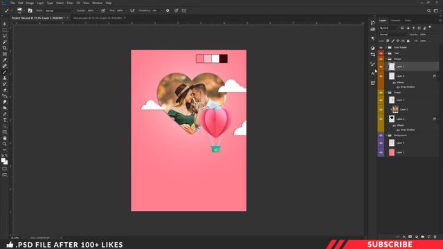 How to Create Valentines Day Greeting Card in Photoshop | Tamil Tutorial | Whatsapp Stories | PT72 смотреть онлайн