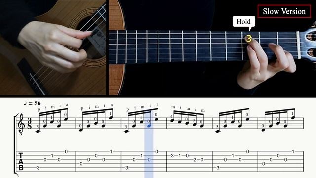Etude in C (F. Carulli) - Guitar Lesson + TAB смотреть онлайн
