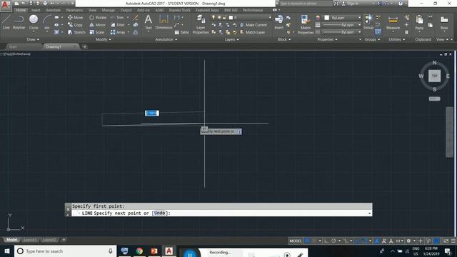 How to set command line window in AutoCAD 2017 -002 смотреть онлайн