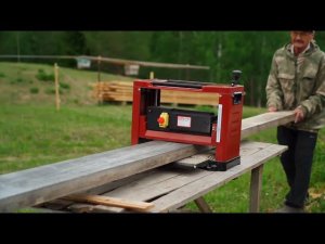 Легкое строгание широких досок. Мощный 2 киловаттный Рейсмус REDVERG RD-WP331