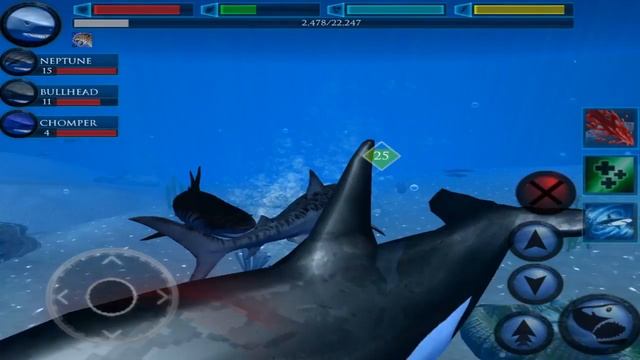 Ultimate Shark Simulator -Family Tiger Shark- Android/iOS - Gameplay Part 3 смотреть онлайн