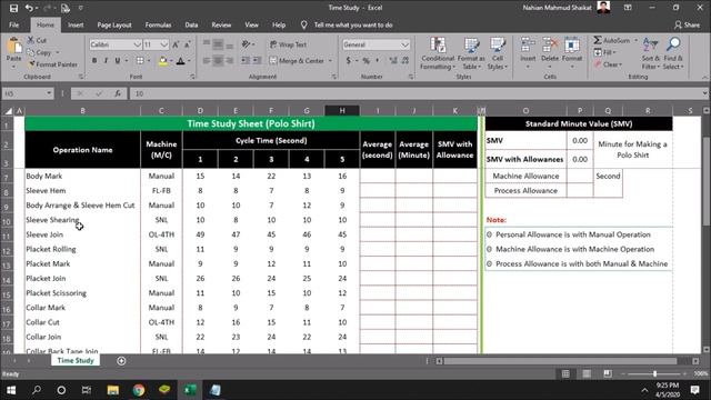 Time Study in Industrial Engineering using Microsoft Excel смотреть онлайн