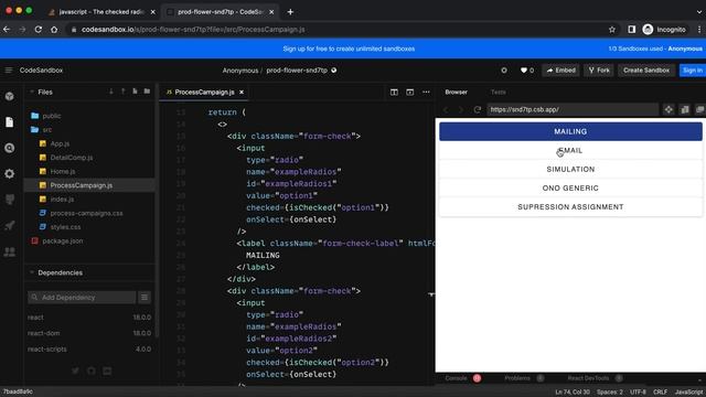 Controlling radio button state in React смотреть онлайн