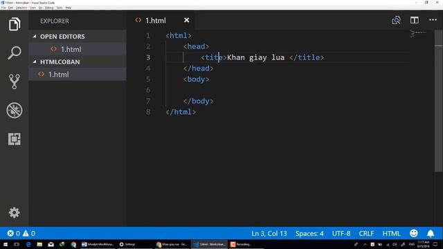 003 Giới thiệu các thẻ HTML cơ bản смотреть онлайн