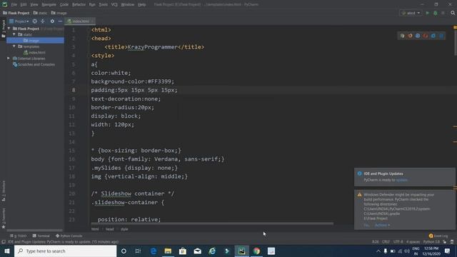 Create Website in Python using Flask | Attractive Homepage | Project Reporting System смотреть онлайн