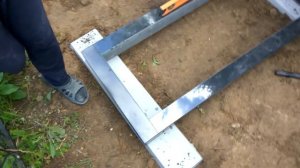 Установка памятника на ритуальные плиты (фундаментные), все просто и очень надежно ч .2