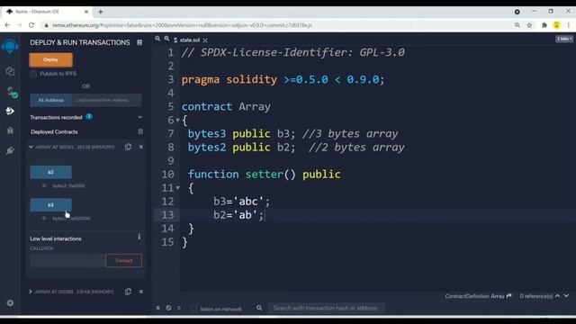 Bytes Array (Fixed Size Array) in solidity | Solidity Full Course | Part -20 | Hindi смотреть онлайн