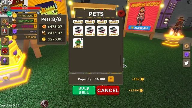 HUGE PUMPKIN Unboxing | Halloween Pets Galore | Roblox Giant Simulator смотреть онлайн