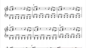 Boogie Woogie Pickup Putdown Exercises | Piano Sheet Tutorial | Буги Вуги упражнения ноты пианино