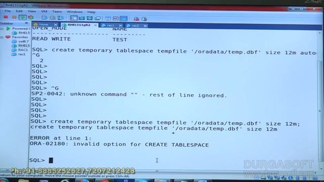 Oracle DBATutorial ||onlinetraining|| Temporary TableSpaces by Shiva смотреть онлайн