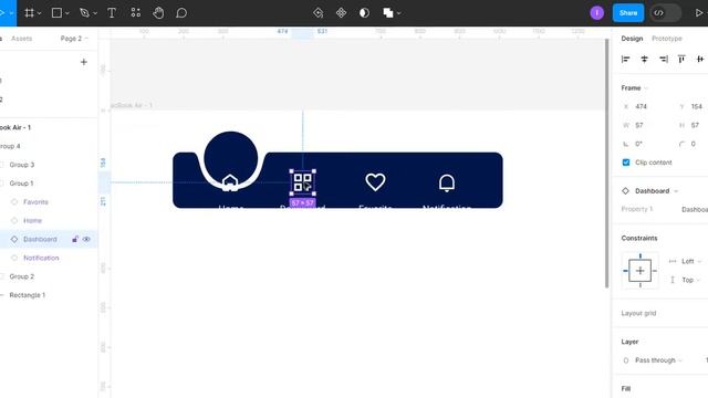 Navbar animation in Figma (Prototyping) смотреть онлайн