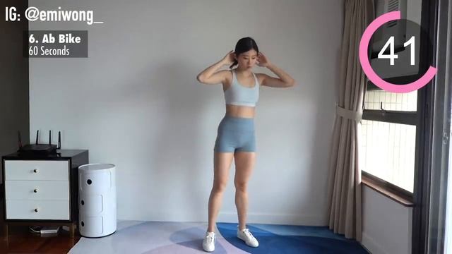 10 MIN STANDING ABS WORKOUT _ Get Ab Lines & Slim Waist _ Emi смотреть онлайн