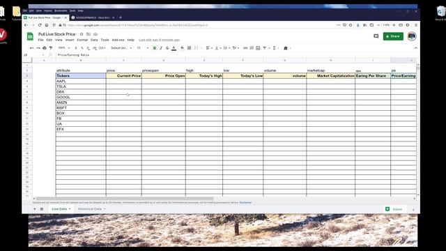 How to get Live Stock Price in Google Sheets смотреть онлайн