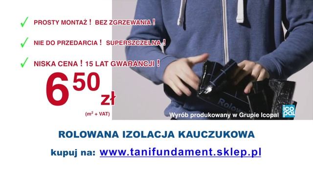 Tani Fundament - Rolowana Izolacja Kauczukowa - Spot Telewizyjny 02/216 смотреть онлайн