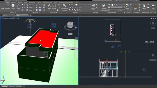 Autodesk AutoCAD 2018 _ Render de casa смотреть онлайн
