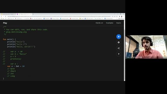 Android Study Jams - Kotlin Workshop : Introduction, Output, Variable and Datatypes смотреть онлайн