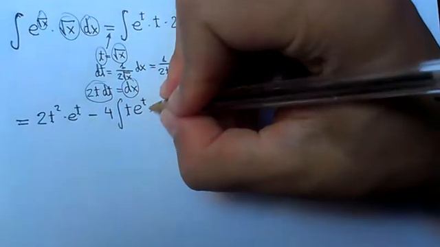 Integral of sqrt(x)*e^sqrt(x) (substitution + by parts) смотреть онлайн