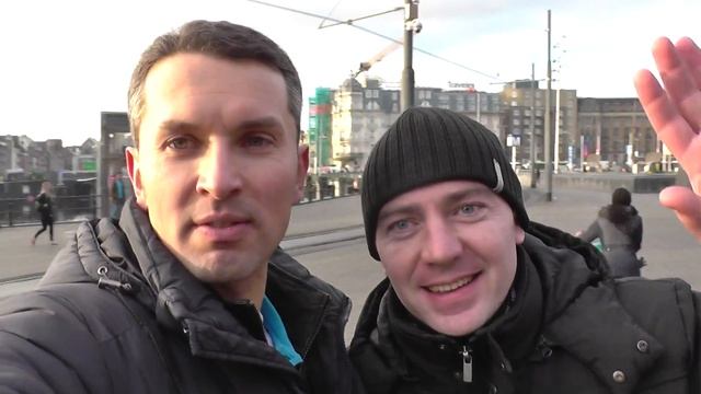 Мой друг и коллега Максим! Ж/д вокзал Амстердам. Amsterdam, Нидерланды (Netherlands). Голландия! смотреть онлайн
