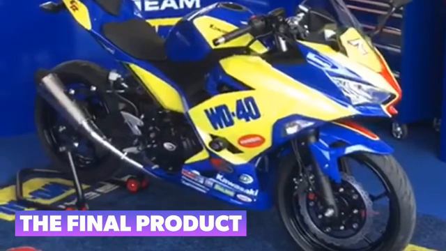 Building a Kawasaki Ninja BSB Team WD-40 Race Replica смотреть онлайн