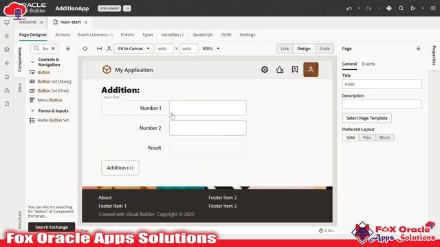 5. Create a web app in VBCS to add to number | VBCS Tutorial смотреть онлайн