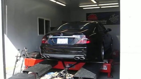 Mercedes CLS 55 AMG a dyno.