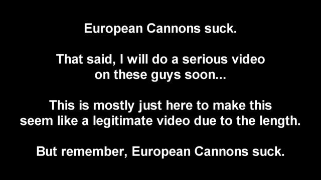 EUROPEAN CANNONS APPRECIATION POST! смотреть онлайн