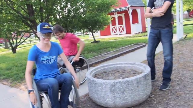 Wheelchair ADVENTURE CHALLENGES at the Fairgrounds - Family Fun Games смотреть онлайн