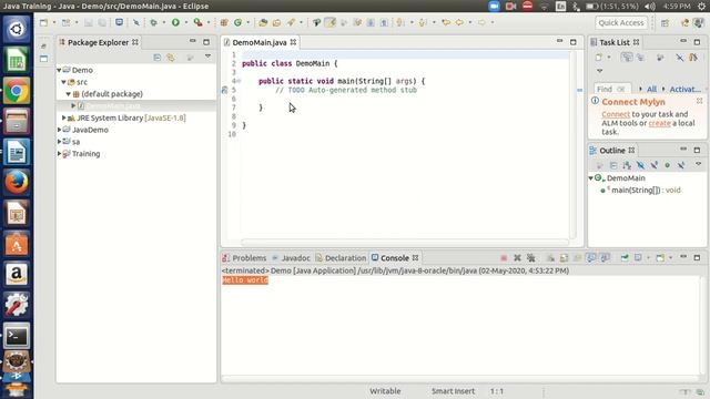 Java Project Creation in Eclipse смотреть онлайн