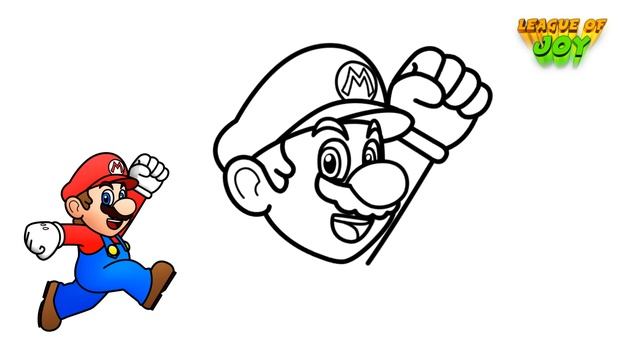 How to DRAW SUPER MARIO [ Art Tutorial ] step by step смотреть онлайн