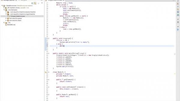 Data Structures and Algorithms in JAVA Part 4   Singly Linked List