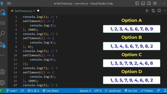 Set Timeout | Javascript | One Minute Javascript | 1 Min JS | Quick JS смотреть онлайн