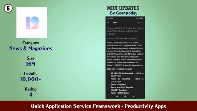 Top 10 Quick Application Service Framework Android Apps смотреть онлайн