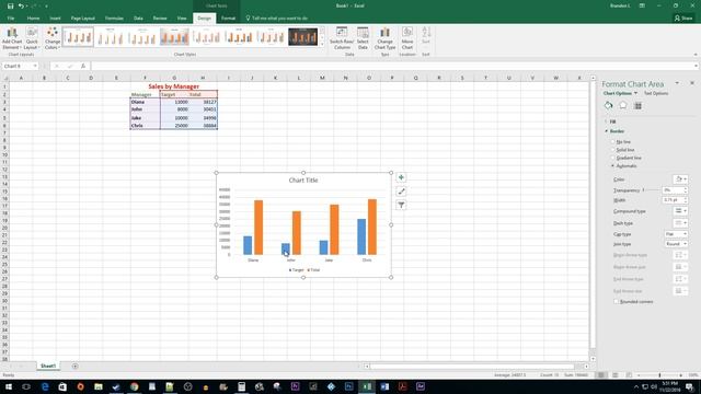 Excel 2016 : How to Add Target Lines to a Chart / Graph смотреть онлайн