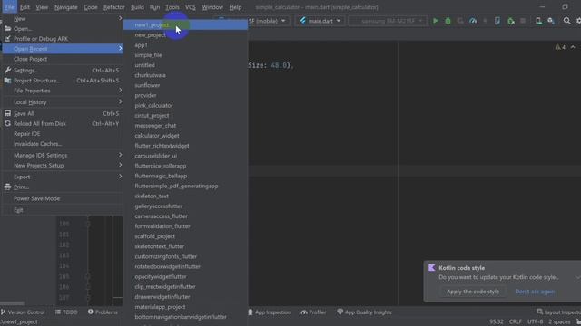 03.Create First Project & Run with Flutter in Dart Programming Language. смотреть онлайн