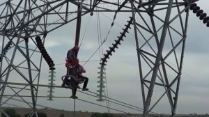 Замена изолятора ЛЭП 400 кВ