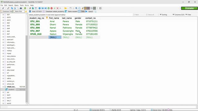 DBMS I | Question Set06 | DB Creation | Update Query | Java Institute | Wishva Rajaguru смотреть онлайн