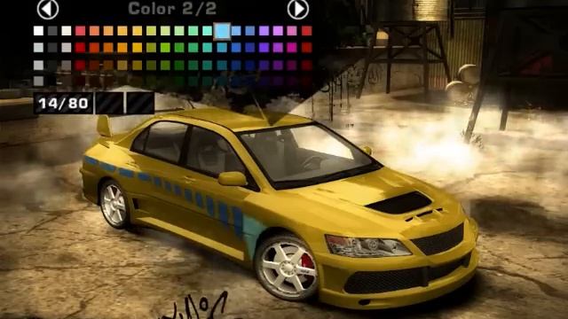 NFS: Most Wanted - Lancer Evolution VIII Tunning смотреть онлайн